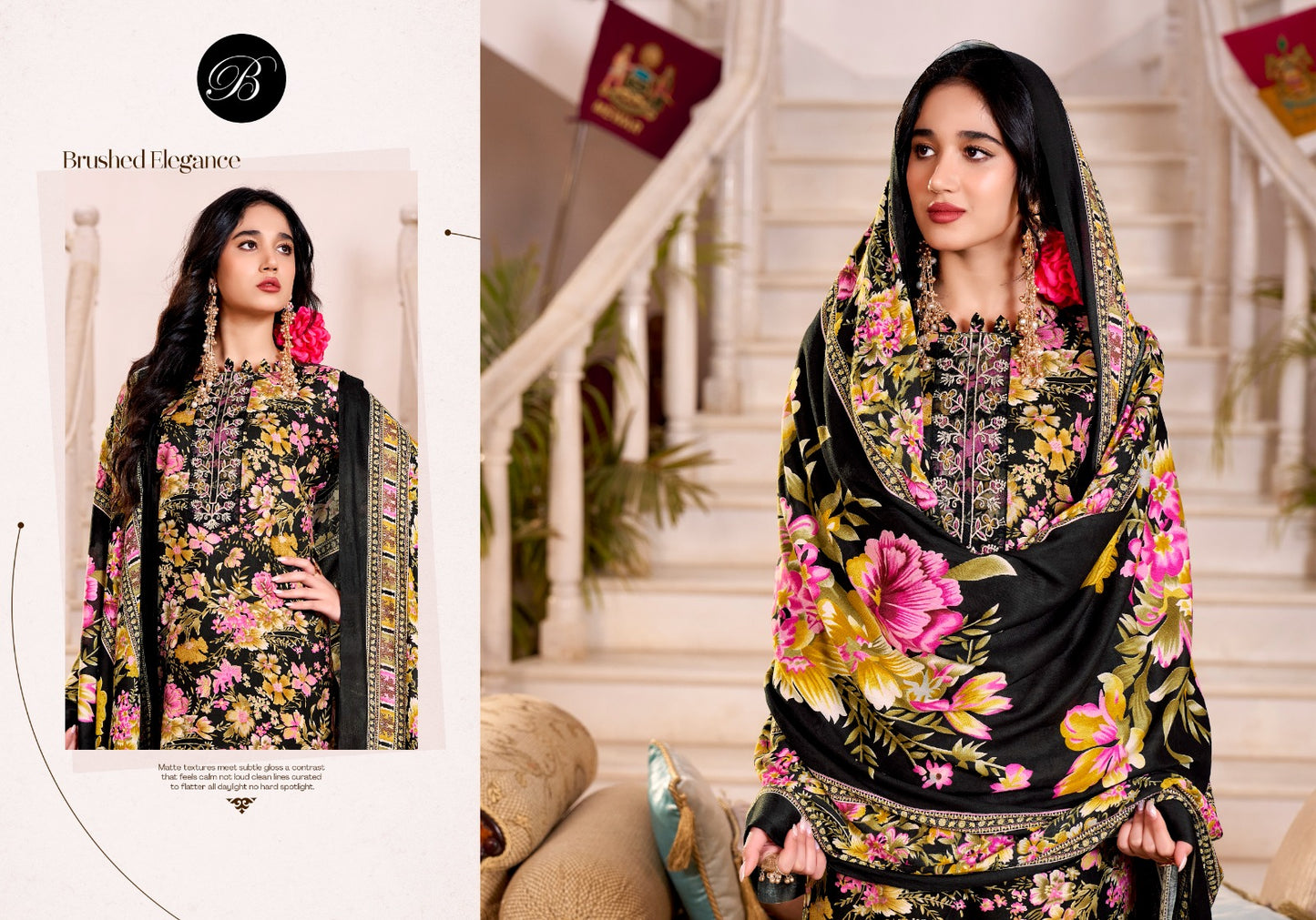 Reniza Belliza Designer Studio Viscose Rayon Karachi Salwar Suits Wholesaler