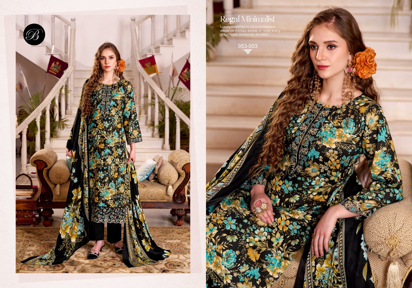 Reniza Belliza Designer Studio Viscose Rayon Karachi Salwar Suits Wholesaler