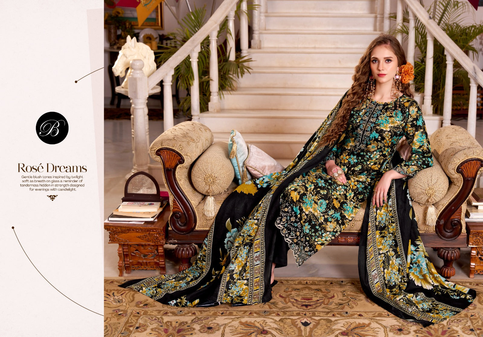 Reniza Belliza Designer Studio Viscose Rayon Karachi Salwar Suits Wholesaler