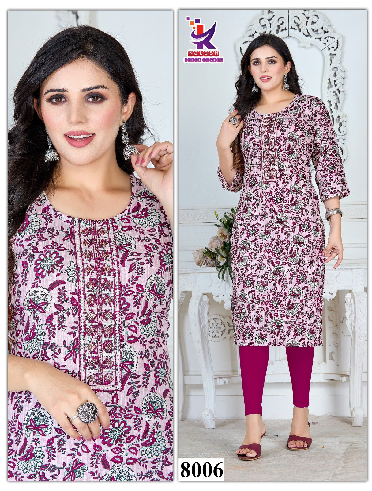 Renown 4 Mlm Kalash Lifestyle Knee Length Kurtis Wholesale Price