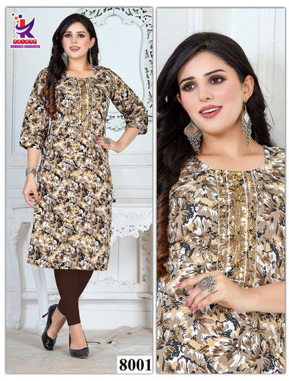 Renown 4 Mlm Kalash Lifestyle Knee Length Kurtis Wholesale Price