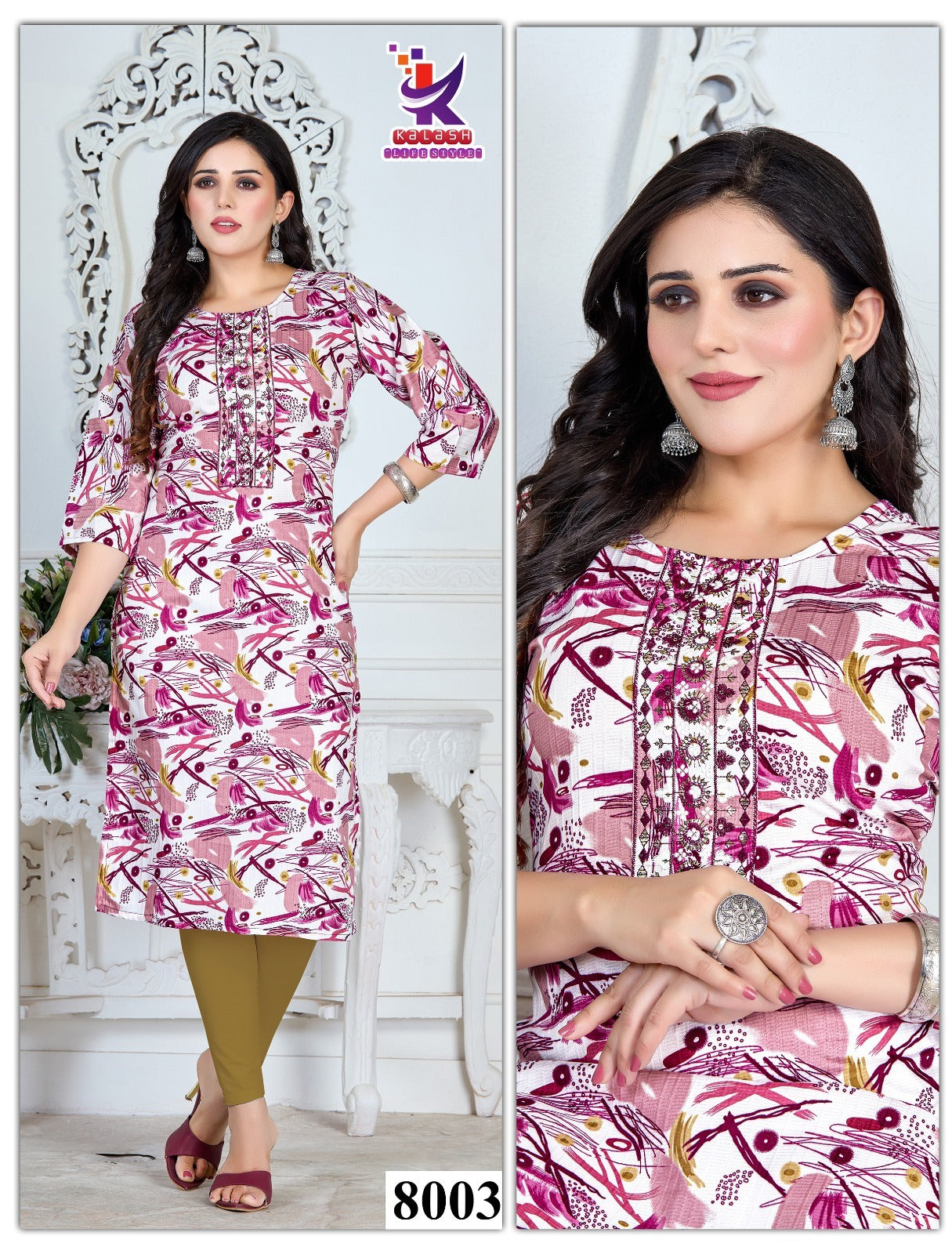 Renown 4 Mlm Kalash Lifestyle Knee Length Kurtis Wholesale Price
