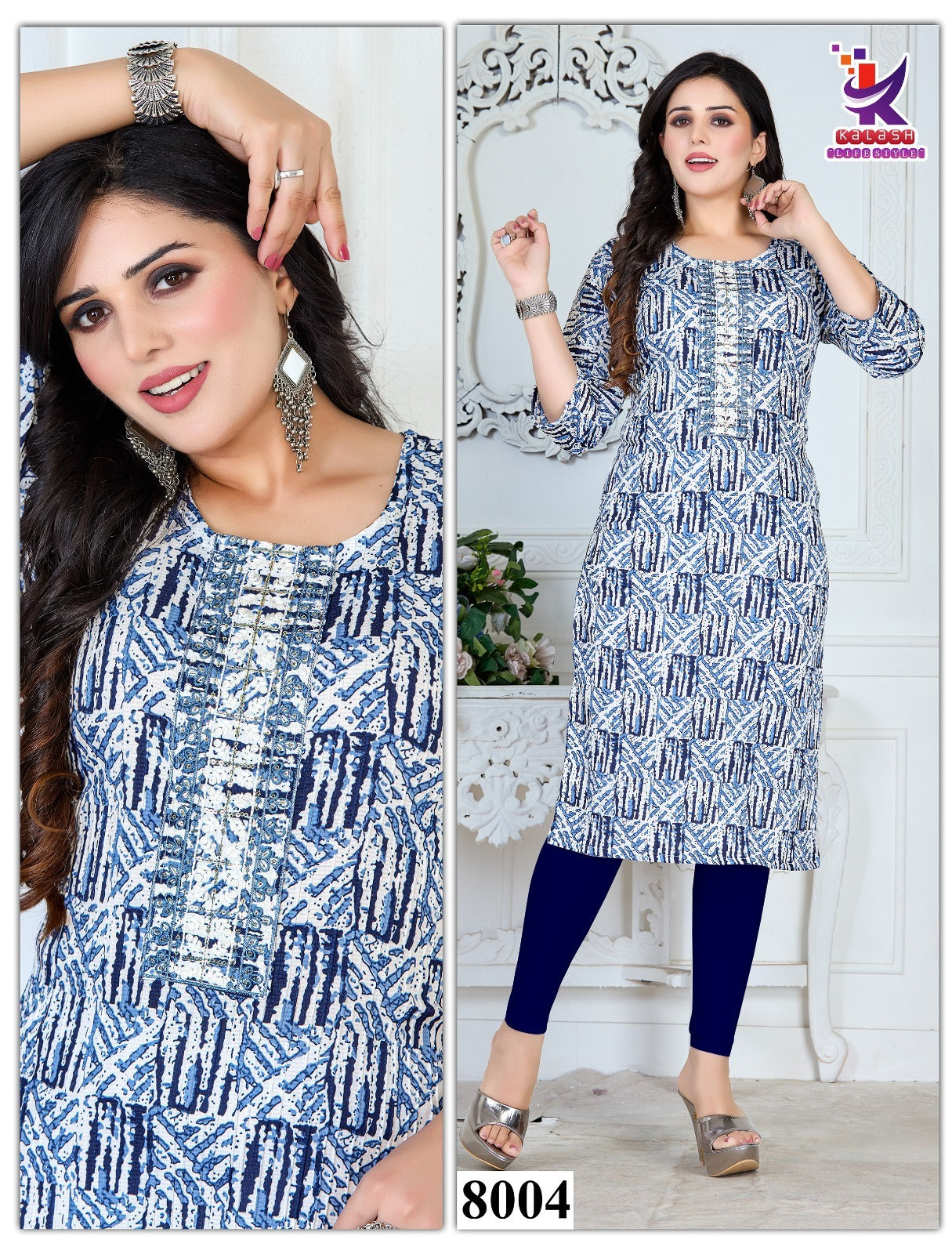 Renown 4 Mlm Kalash Lifestyle Knee Length Kurtis Wholesale Price