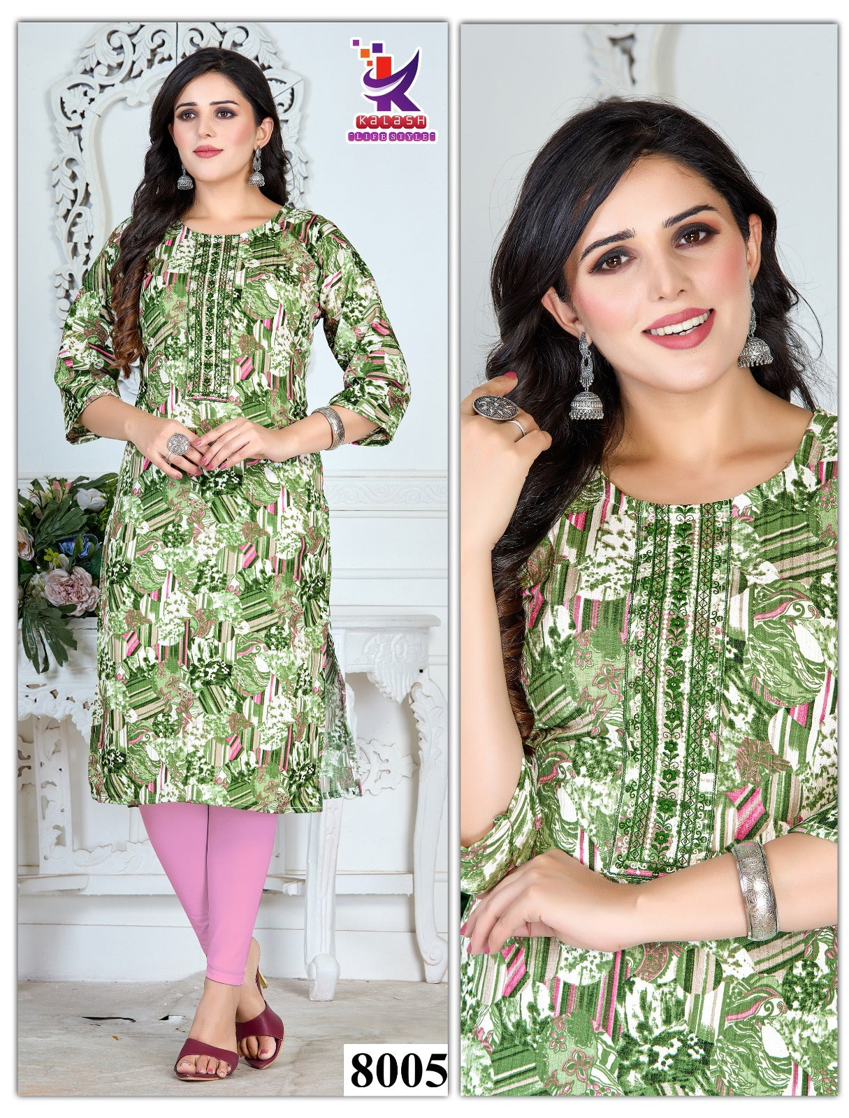 Renown 4 Mlm Kalash Lifestyle Knee Length Kurtis Wholesale Price