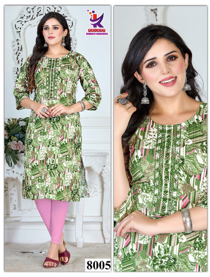 Renown 4 Mlm Kalash Lifestyle Knee Length Kurtis Wholesale Price