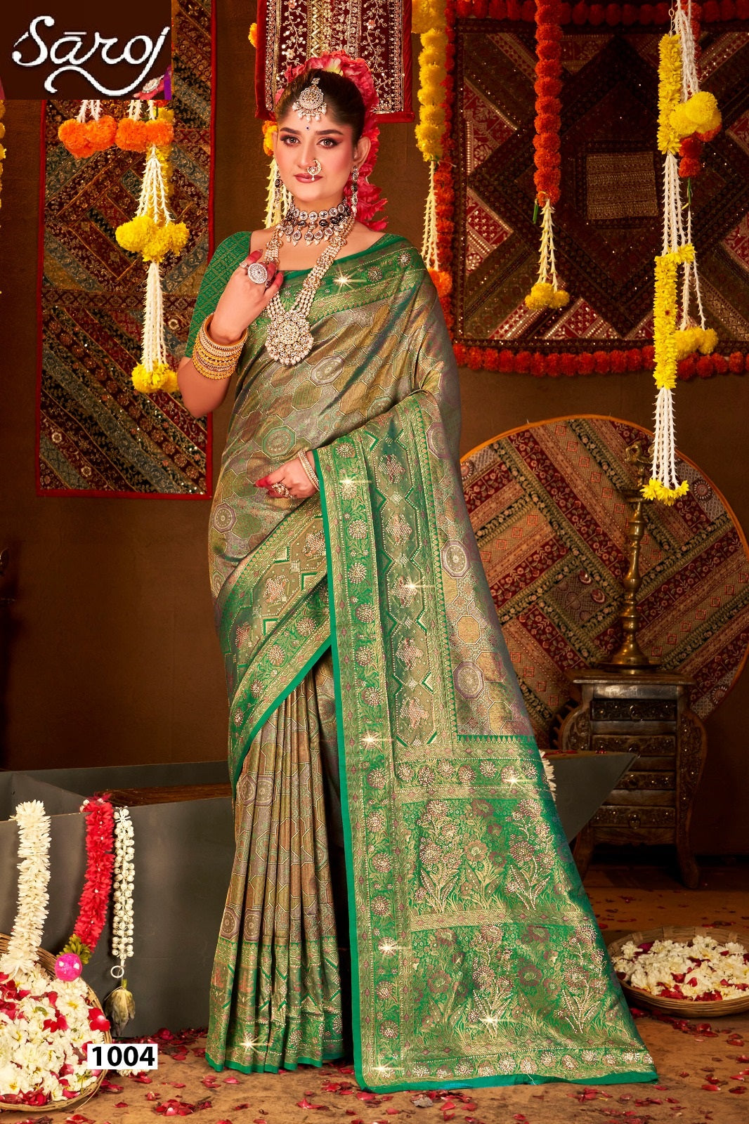 Renuka Saroski Vol 1 Saroj Tissue Silk Sarees Supplier India