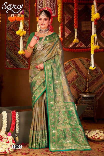 Renuka Saroski Vol 1 Saroj Tissue Silk Sarees Supplier India
