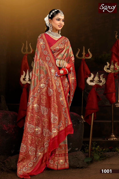 Renuka Saroski Vol 2 Saroj Tissue Silk Sarees Wholesale Price