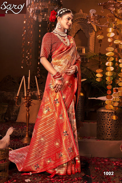 Renuka Saroski Vol 3 Saroj Tissue Silk Sarees Manufacturer India