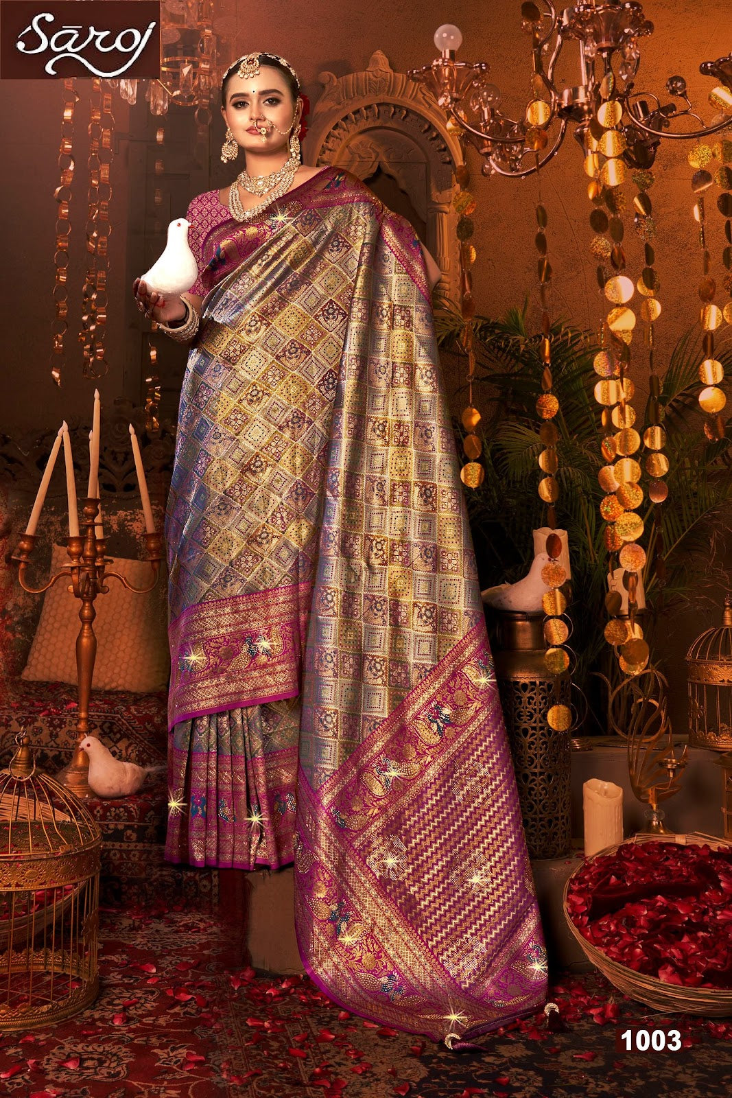 Renuka Saroski Vol 3 Saroj Tissue Silk Sarees Manufacturer India