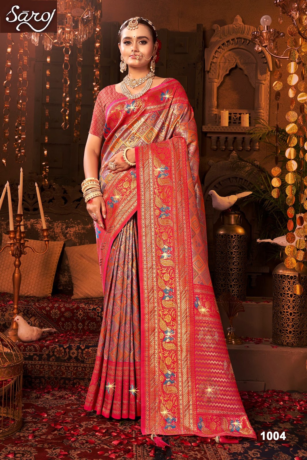 Renuka Saroski Vol 3 Saroj Tissue Silk Sarees Manufacturer India