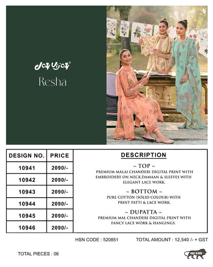 Resha Jay Vijay Chanderi Pant Style Suits Manufacturer
