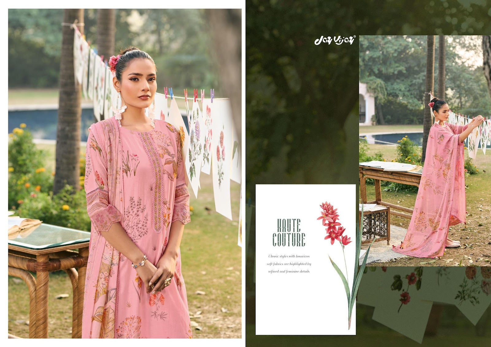 Resha Jay Vijay Chanderi Pant Style Suits Manufacturer
