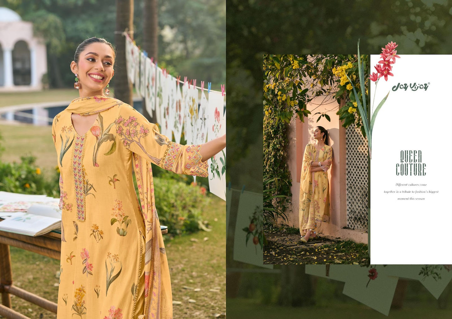 Resha Jay Vijay Chanderi Pant Style Suits Manufacturer
