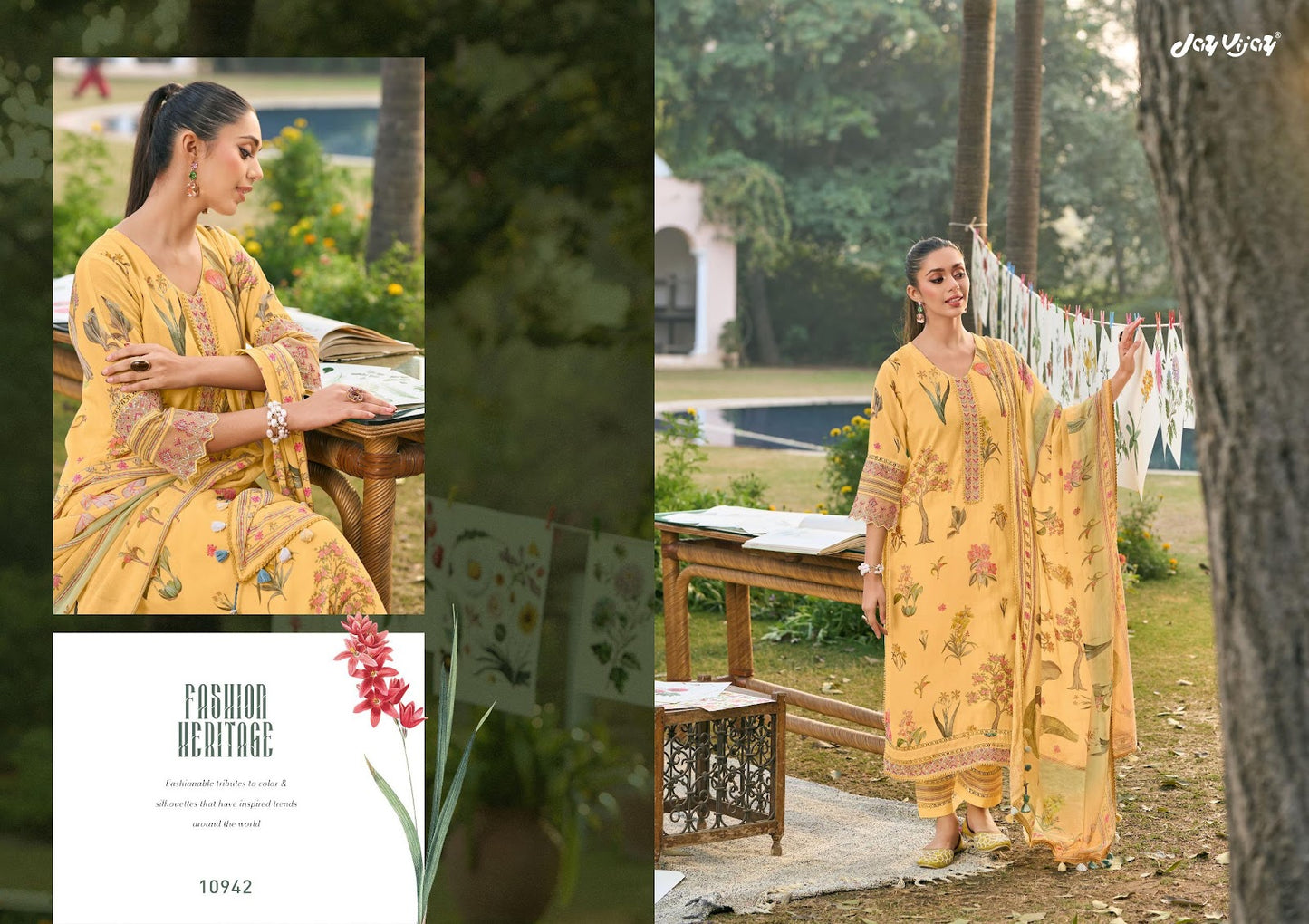 Resha Jay Vijay Chanderi Pant Style Suits Manufacturer