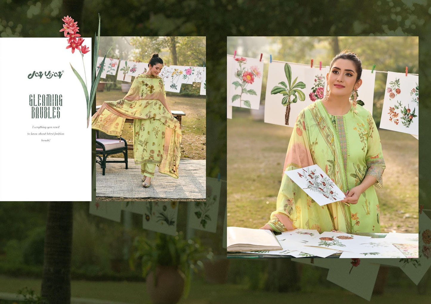 Resha Jay Vijay Chanderi Pant Style Suits Manufacturer