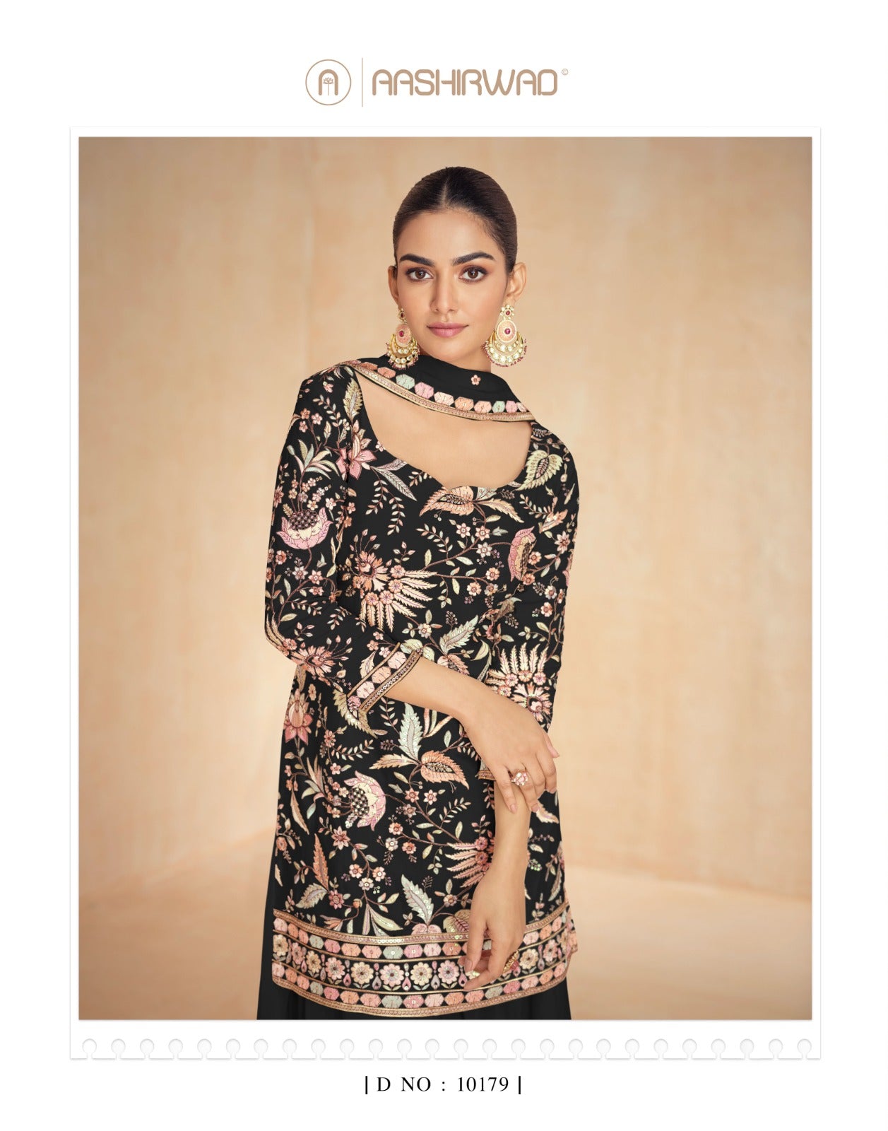 Resham Aashirwad Creation Chinon Silk Readymade Suits Wholesaler