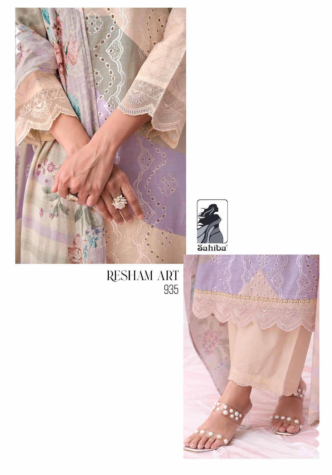 Resham Art Sahiba Cotton Pant Style Suits Exporter Ahmedabad