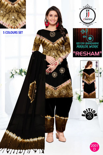 Resham Edition 2 Jj Rayon 14Kg Salwar Suits Wholesale Price