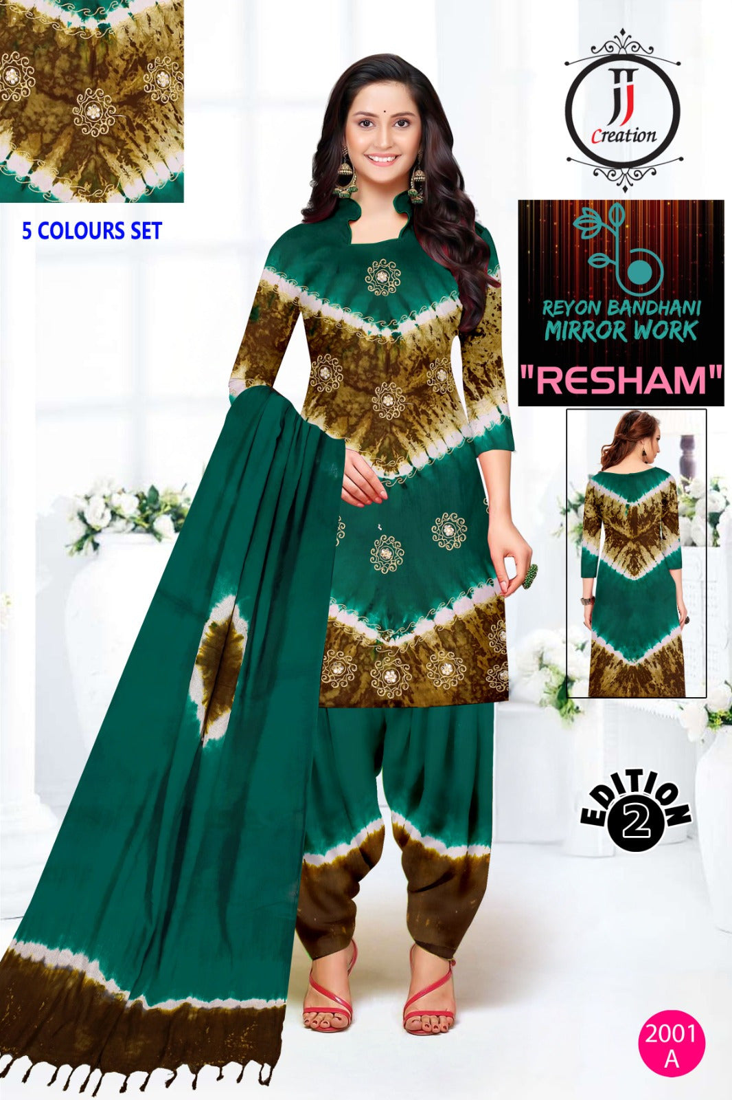 Resham Edition 2 Jj Rayon 14Kg Salwar Suits Wholesale Price