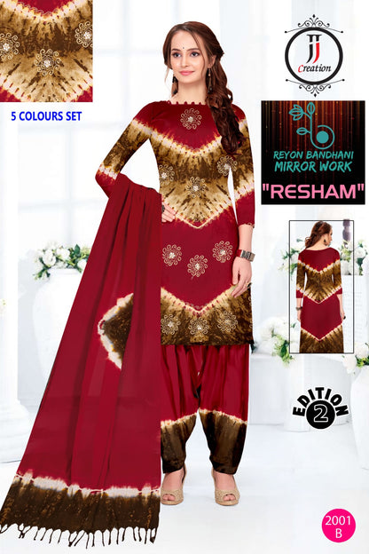 Resham Edition 2 Jj Rayon 14Kg Salwar Suits Wholesale Price