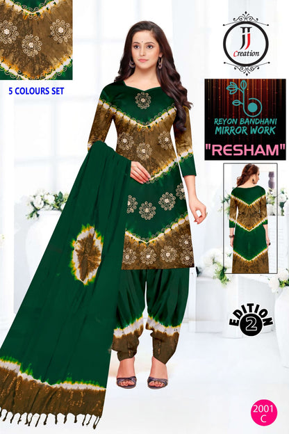 Resham Edition 2 Jj Rayon 14Kg Salwar Suits Wholesale Price