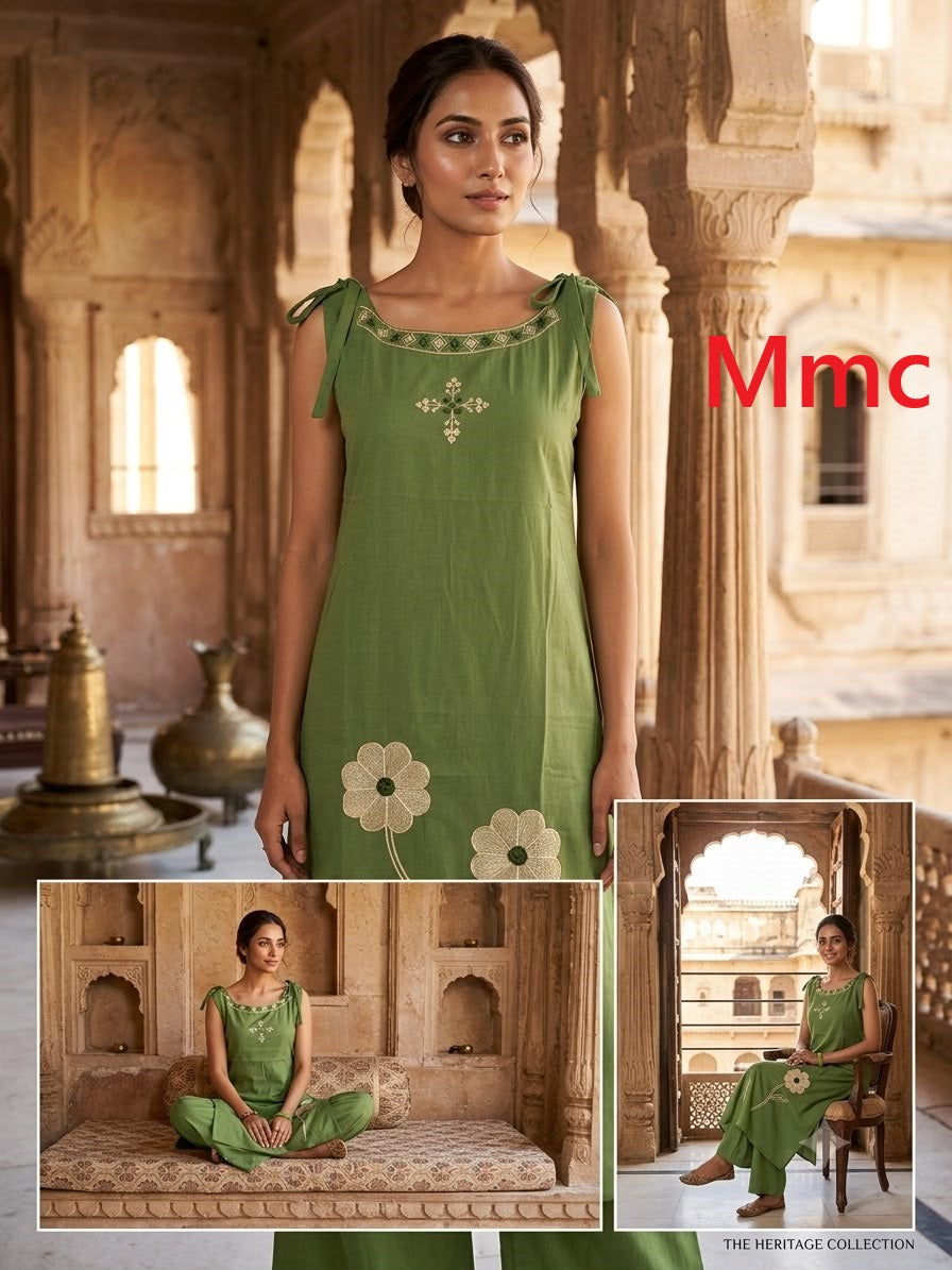 Resham Flower Mmc Vatican Co Ord Set Wholesale Price