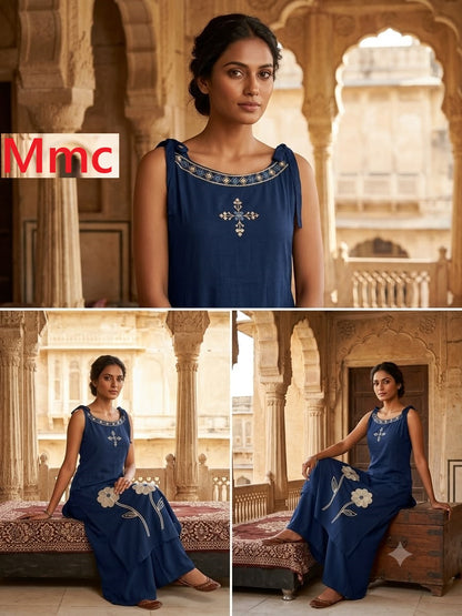 Resham Flower Mmc Vatican Co Ord Set Wholesale Price
