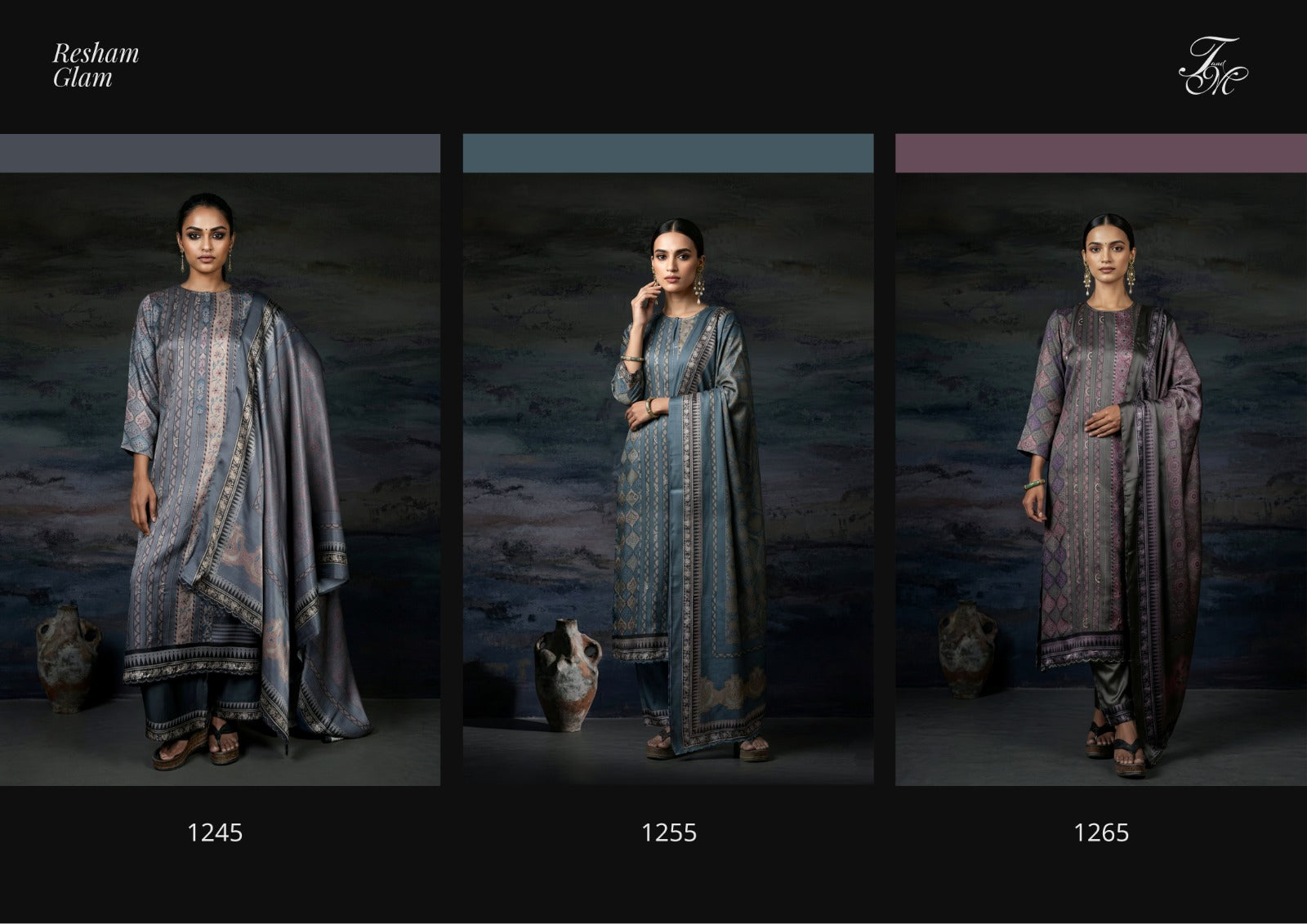 Resham Glam Tm Gaji Silk Pant Style Suits Exporter Gujarat