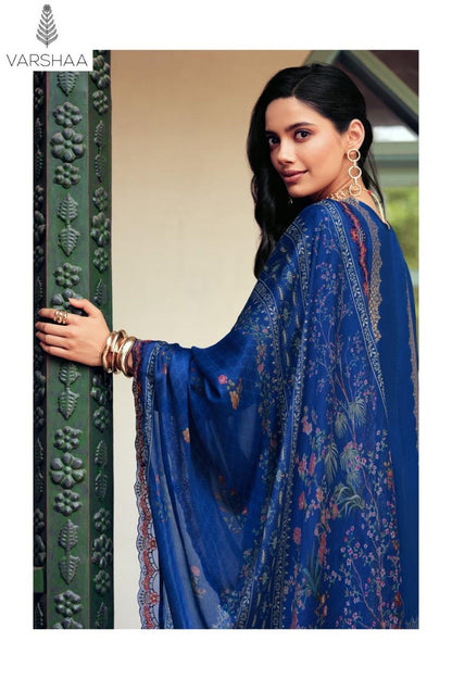 Resham Noor Varshaa Viscose Pant Style Suits Supplier