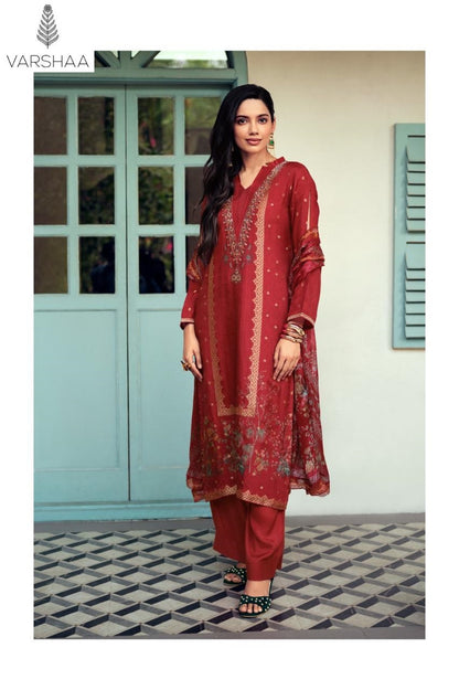 Resham Noor Varshaa Viscose Pant Style Suits Supplier