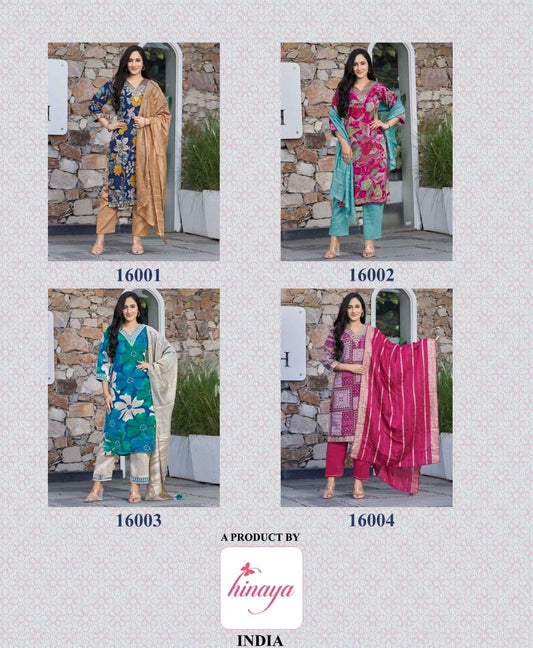 Resham Vol 16 Hinaya Modal Print Readymade Pant Style Suits Wholesale Rate