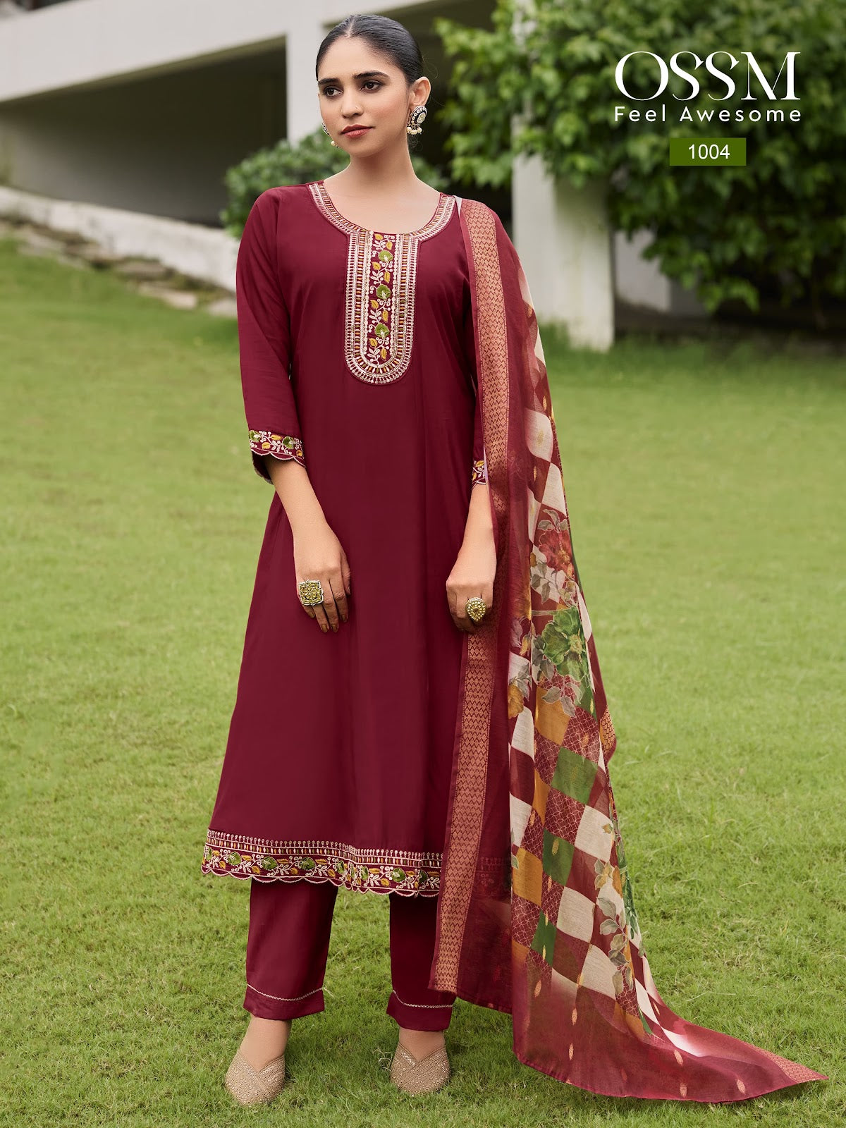 Resham Vol 2 Ossm Roman Silk Readymade Anarkali Suits Wholesale