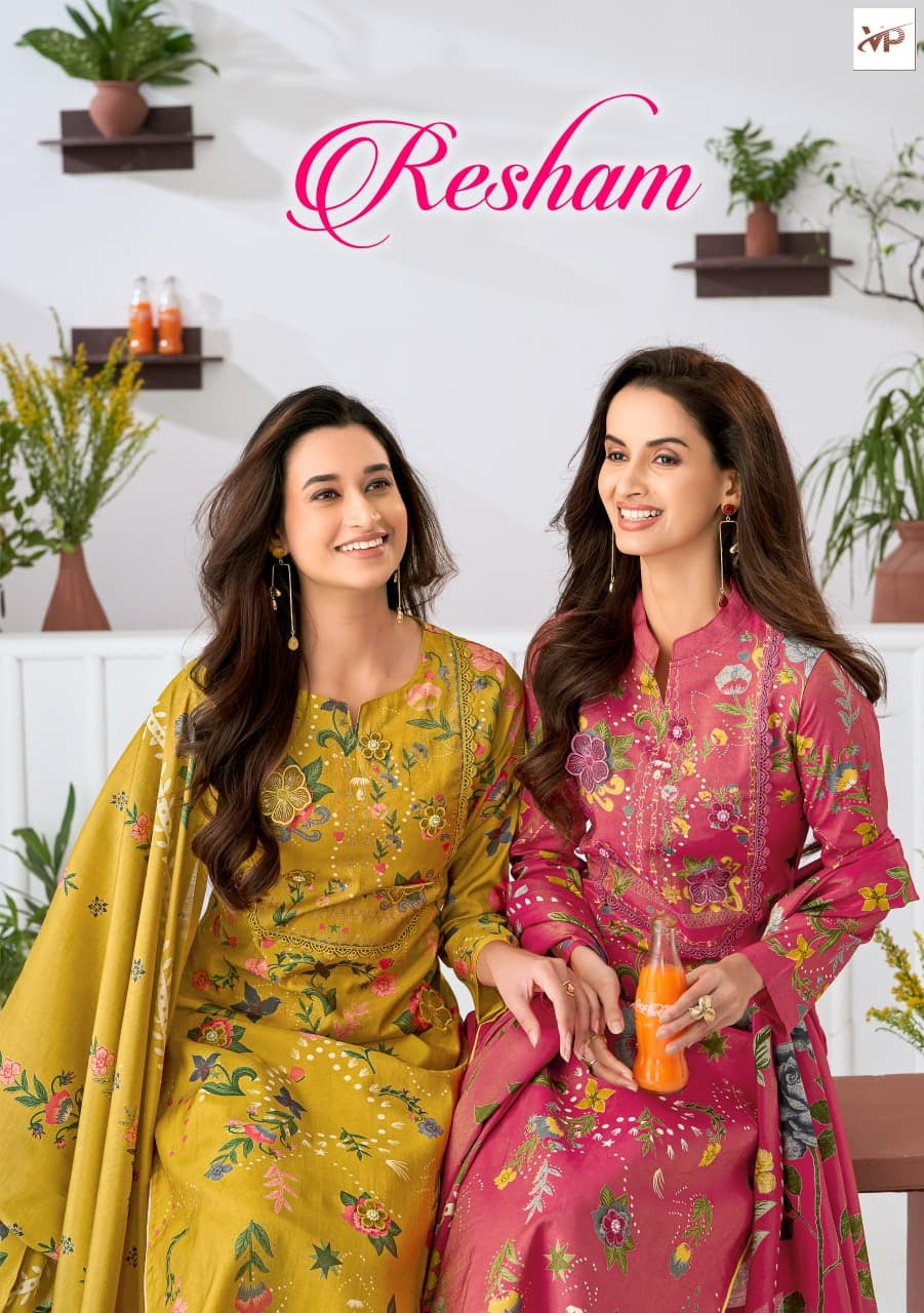 Resham Vp Brand Muslin Karachi Salwar Suits Manufacturer Gujarat