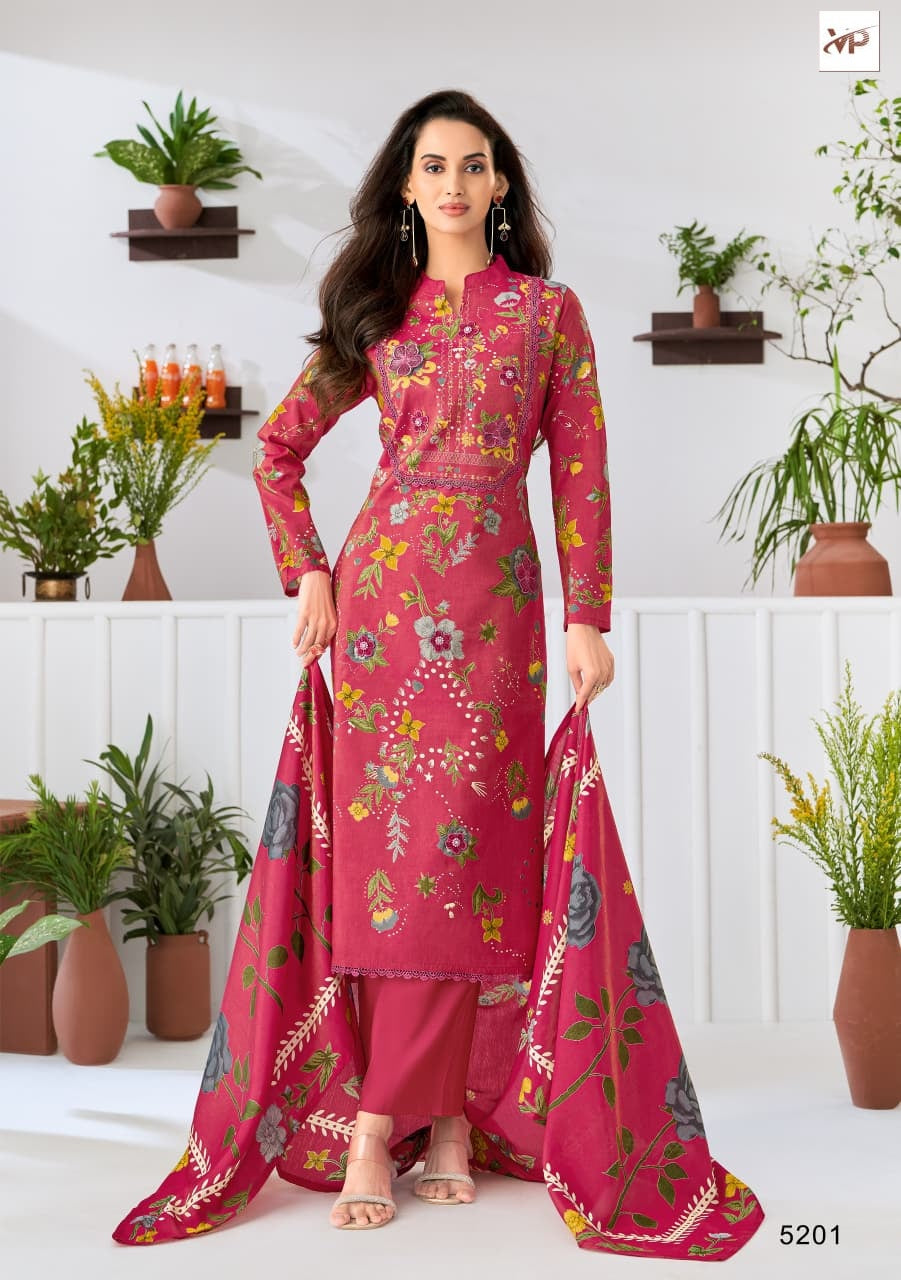 Resham Vp Brand Muslin Karachi Salwar Suits Manufacturer Gujarat