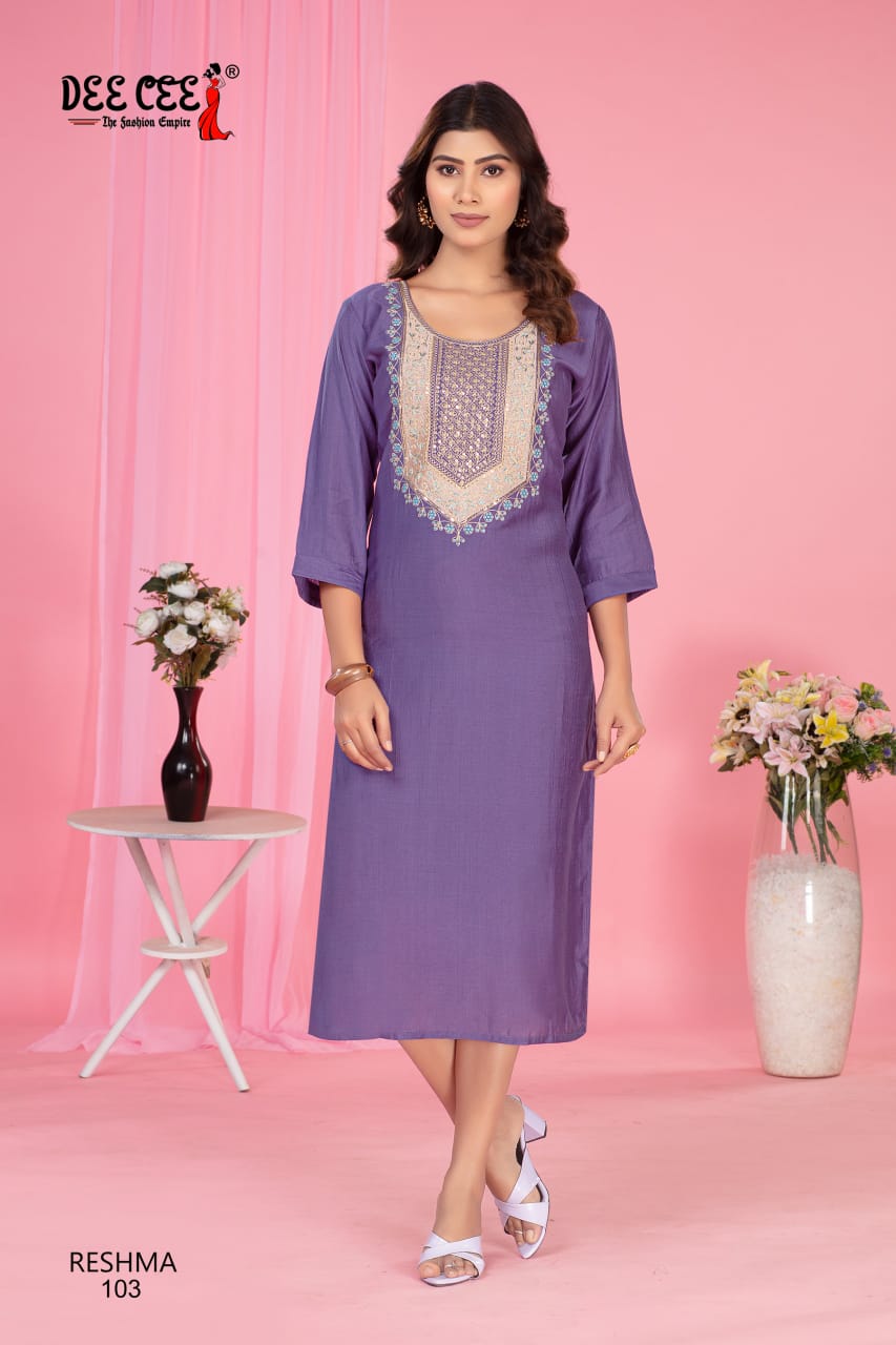 Reshma Deecee Vatican Straight Cut Kurtis Wholesaler