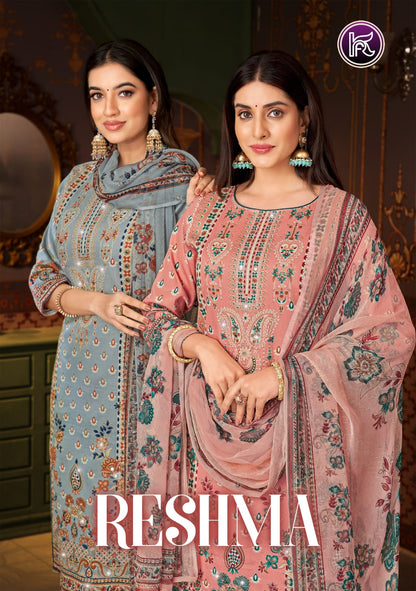 Reshma Kala Fashion Pure Jam Karachi Salwar Suits Wholesale Price