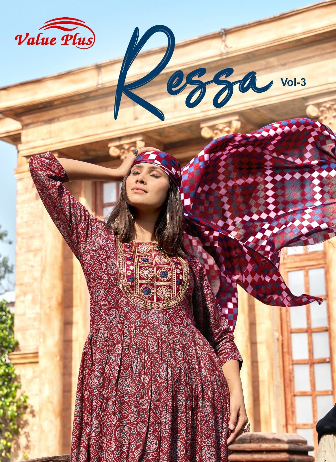 Ressa Vol 3 Value Plus Rayon Readymade Anarkali Suits Wholesaler Ahmedabad
