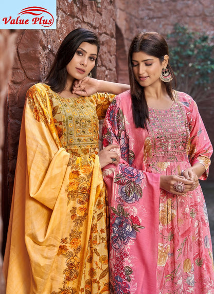 Ressa Vol 3 Value Plus Rayon Readymade Anarkali Suits Wholesaler Ahmedabad