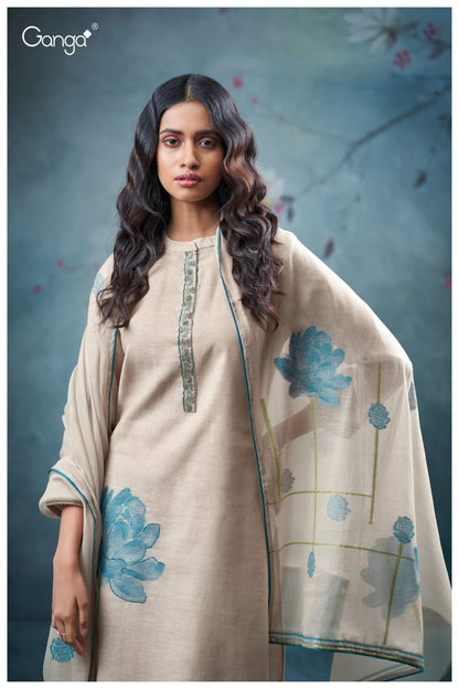 Reva 3666 Ganga Mul Plazzo Style Suits Wholesaler