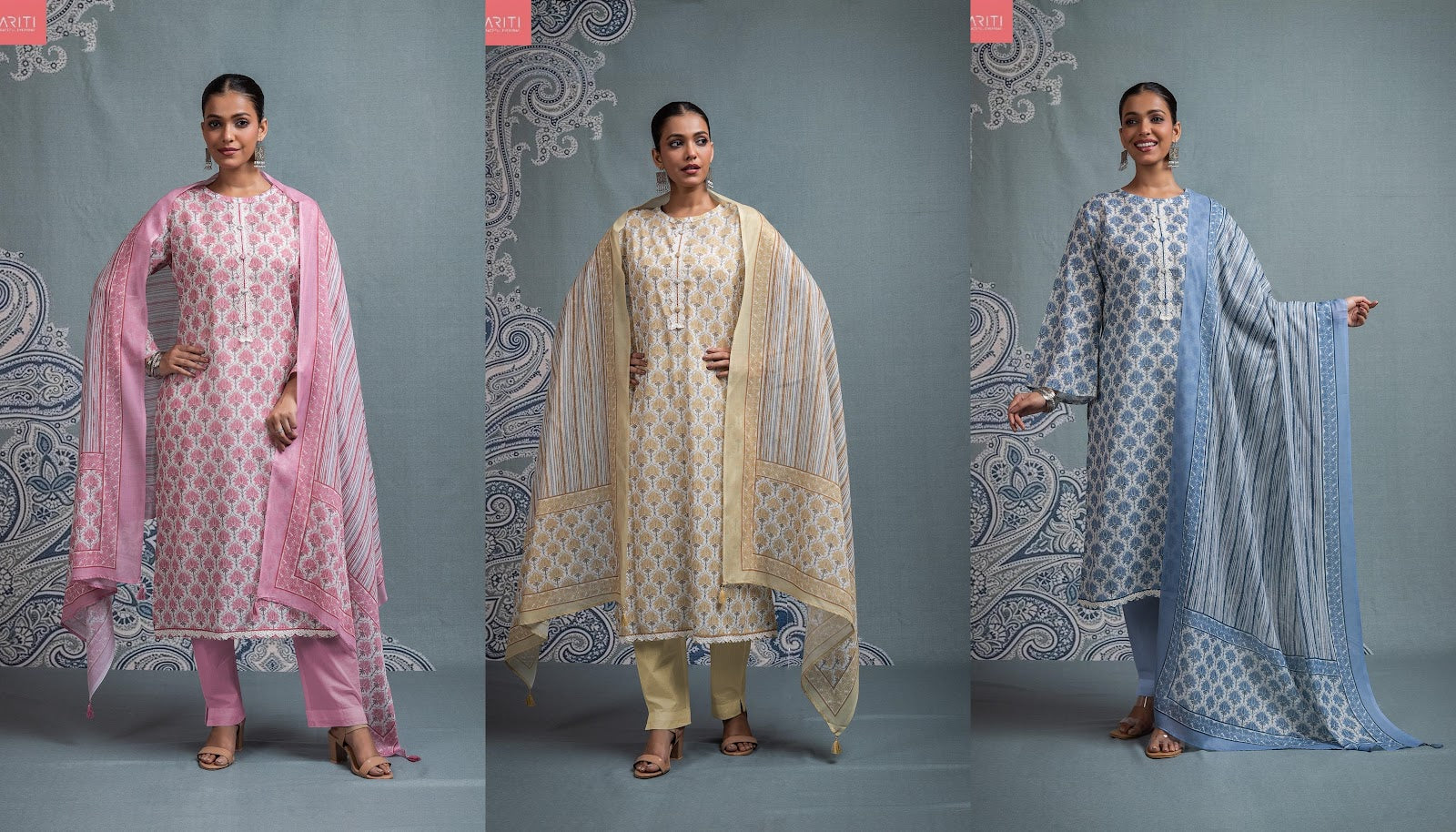 Reva 5775 Naariti Cotton Pant Style Suits Supplier