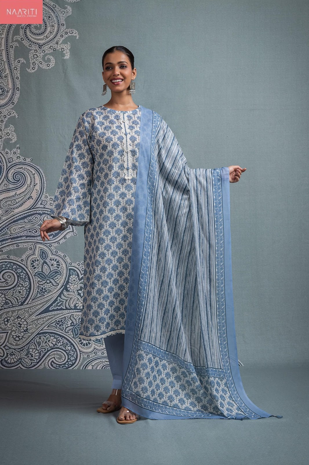 Reva 5775 Naariti Cotton Pant Style Suits Supplier