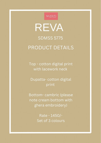 Reva 5775 Naariti Cotton Pant Style Suits Supplier