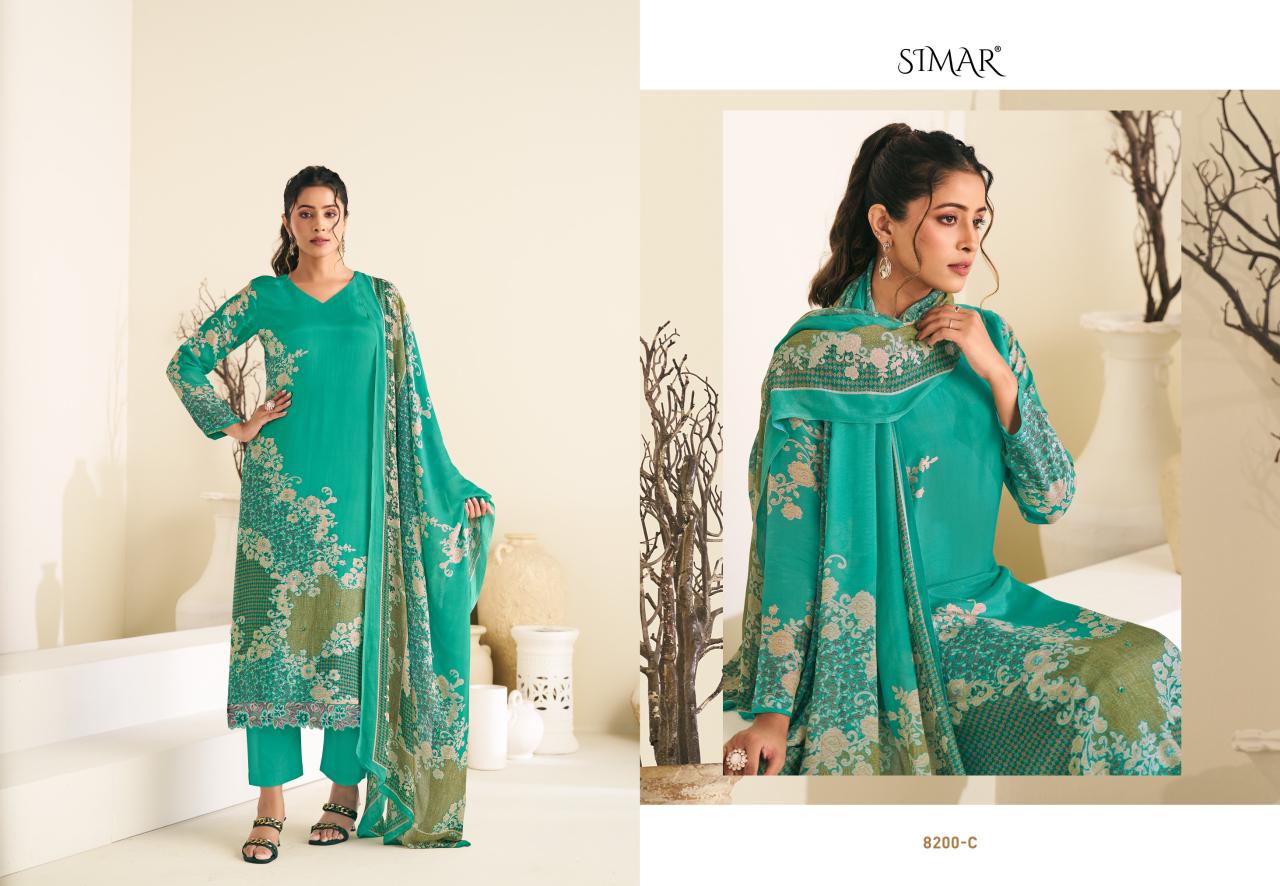 Revaa Simar Viscose Muslin Pant Style Suits Supplier India