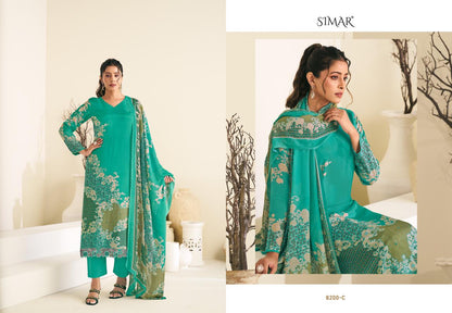 Revaa Simar Viscose Muslin Pant Style Suits Supplier India