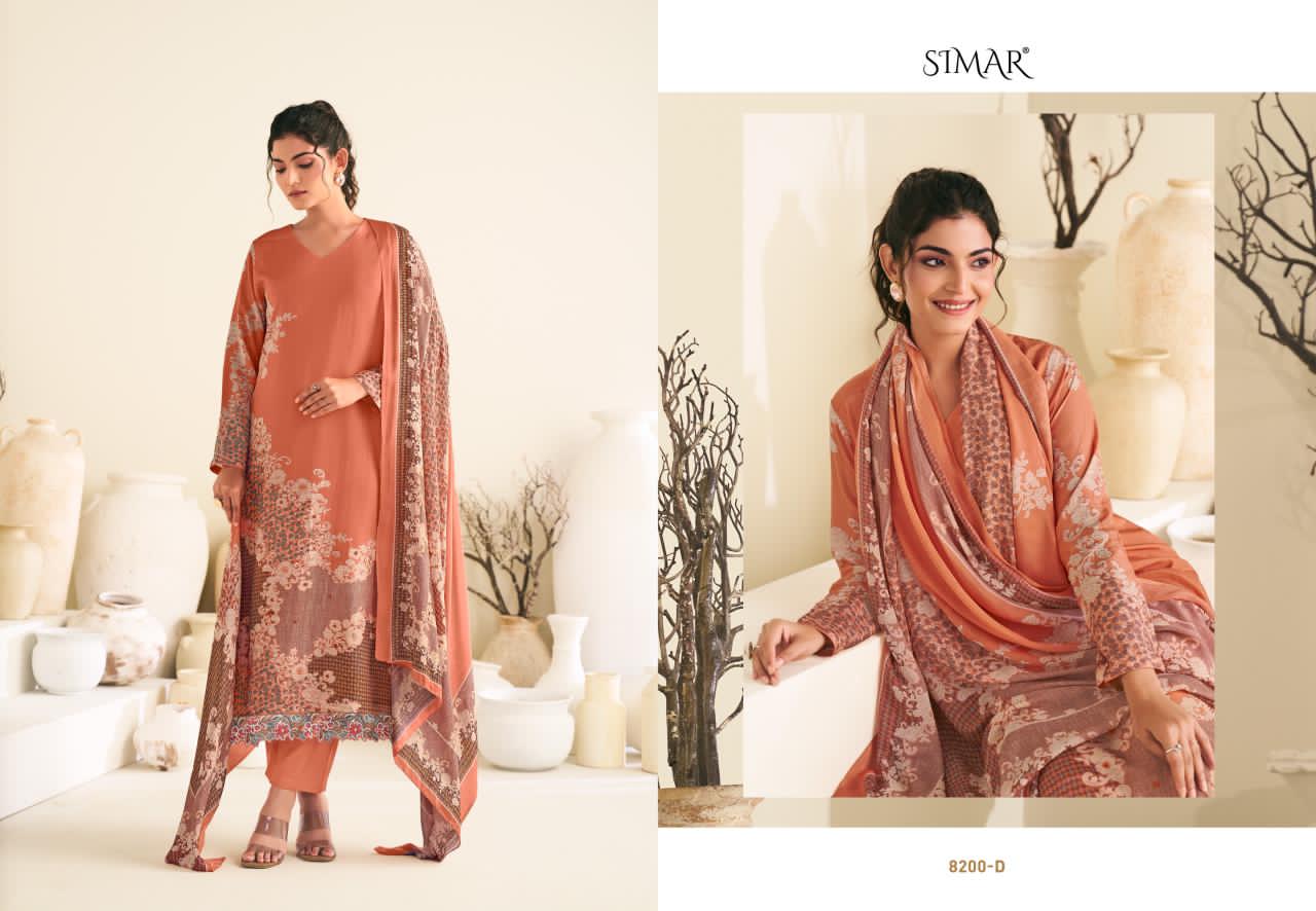 Revaa Simar Viscose Muslin Pant Style Suits Supplier India