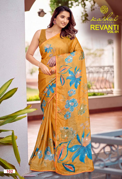 Revanti Vol 1 Kashvi Creation Tesla Sarees Wholesaler