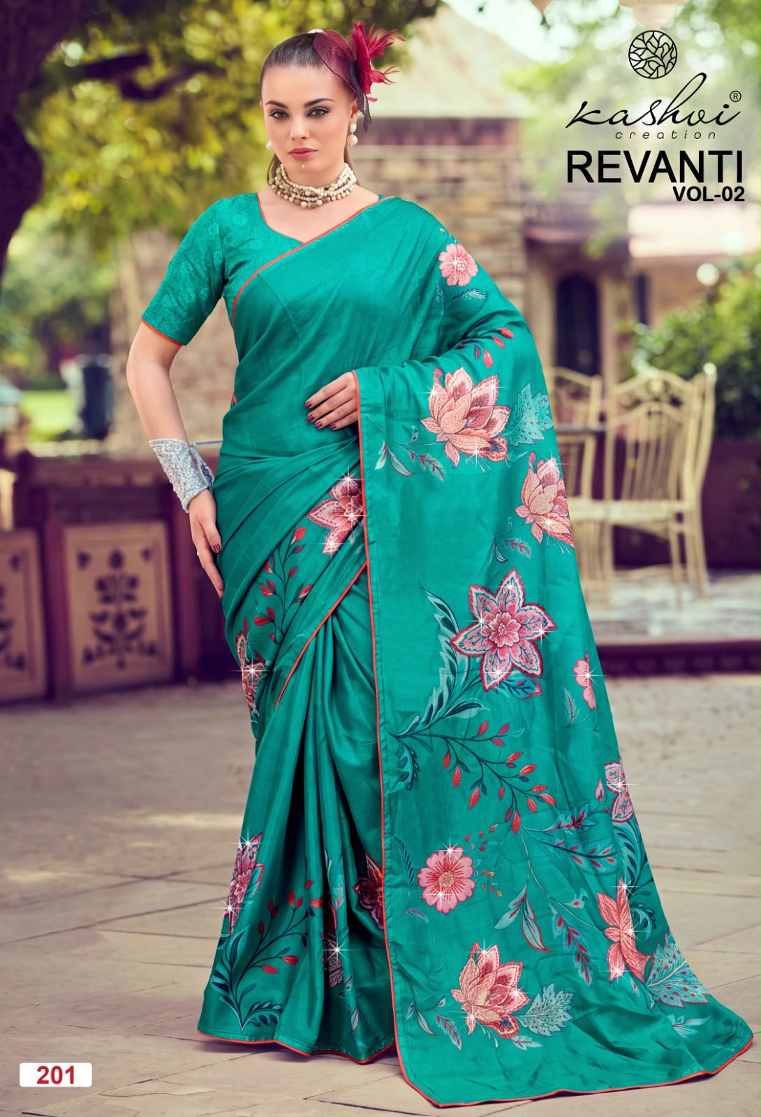 Revanti Vol 2 Kashvi Creation Tesla Sarees Supplier Gujarat