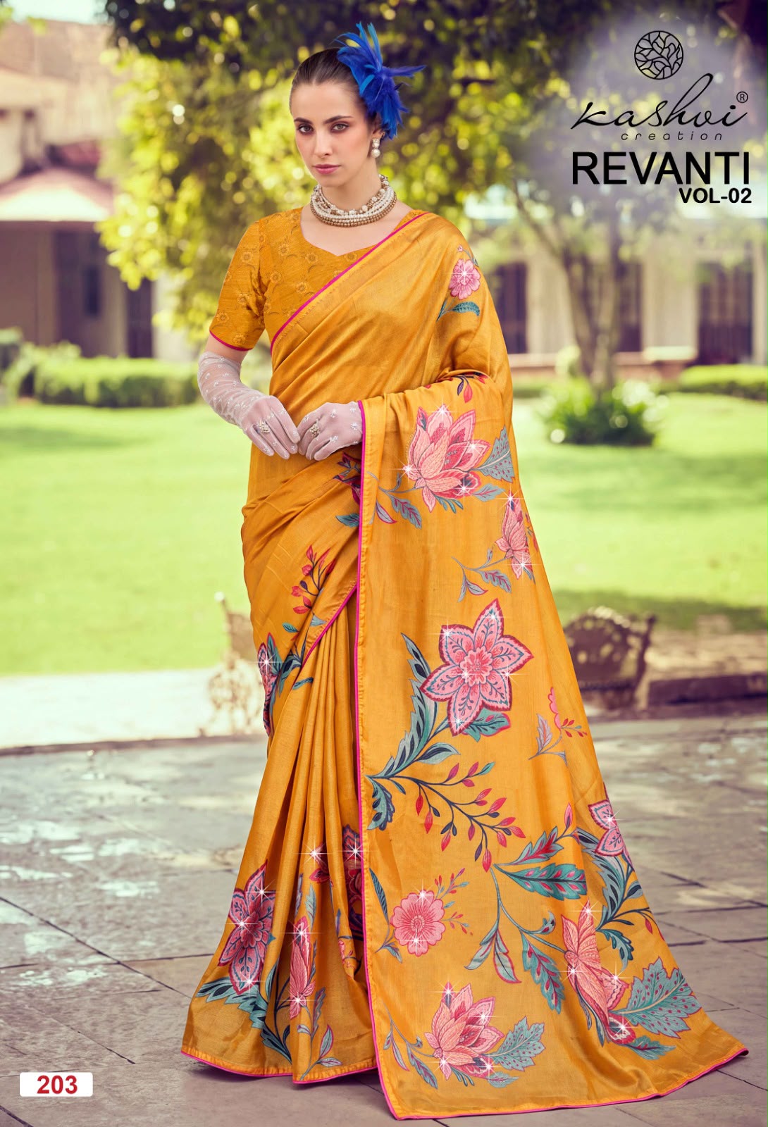 Revanti Vol 2 Kashvi Creation Tesla Sarees Supplier Gujarat