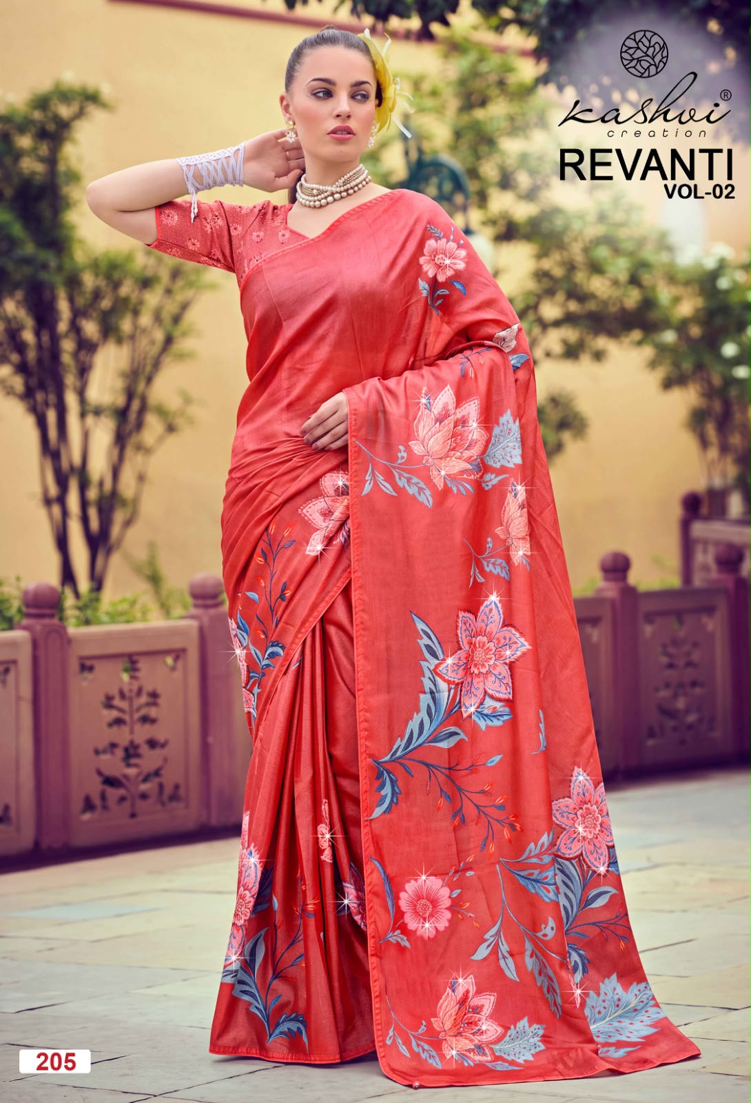 Revanti Vol 2 Kashvi Creation Tesla Sarees Supplier Gujarat